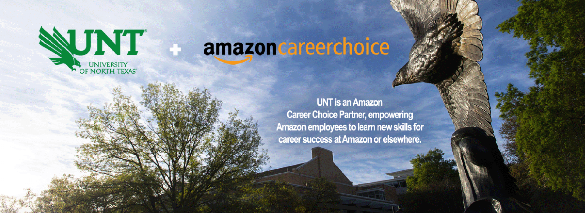UNT Amazon Career Choice - UNT is an Amazon a career choice partner.