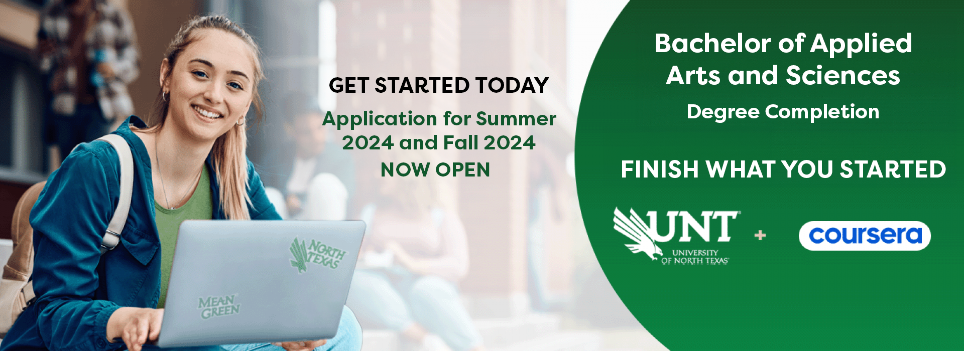 UNT Bachelor of Applied Science on Coursera, Applications for Spring 2024 now open
