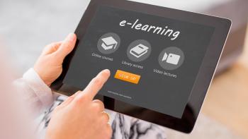 digital tablet with online courses