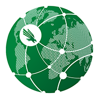 globe with UNT diving eagle overlay - Global Tech Experience